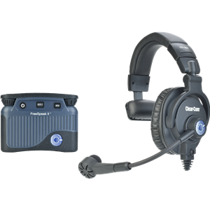 Clear-Com FreeSpeak II Beltpack with Single Muff Headset